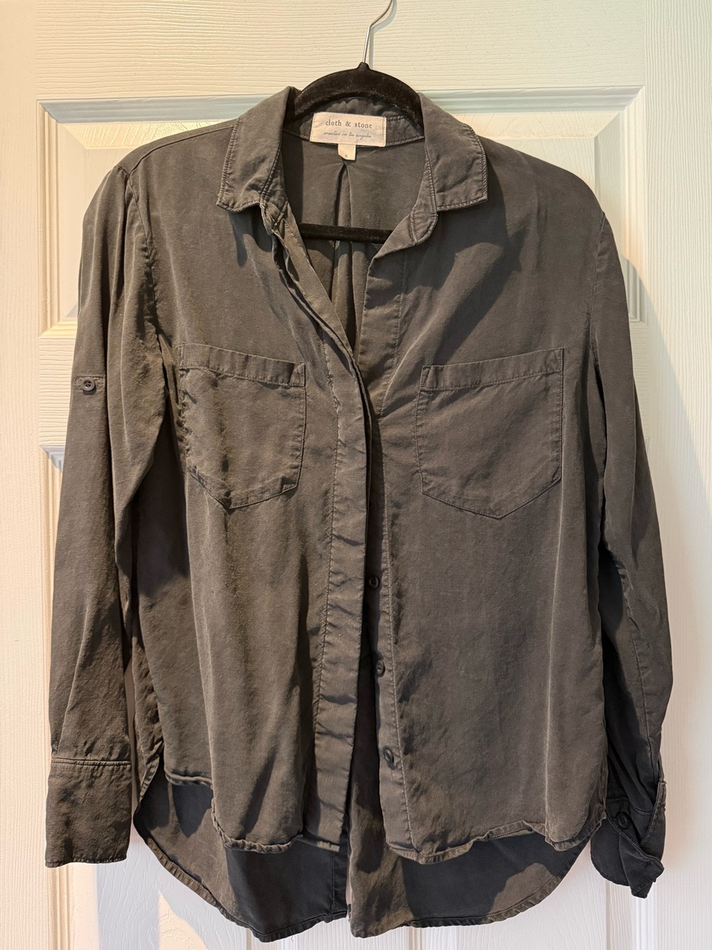 cloth & stone Charcoal Button-Down Shirt